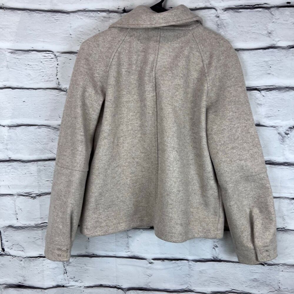 Avec Les Filles Women’s l‎ Jacket Gray Zip Front Short Coat Size Small - Picture 4 of 6